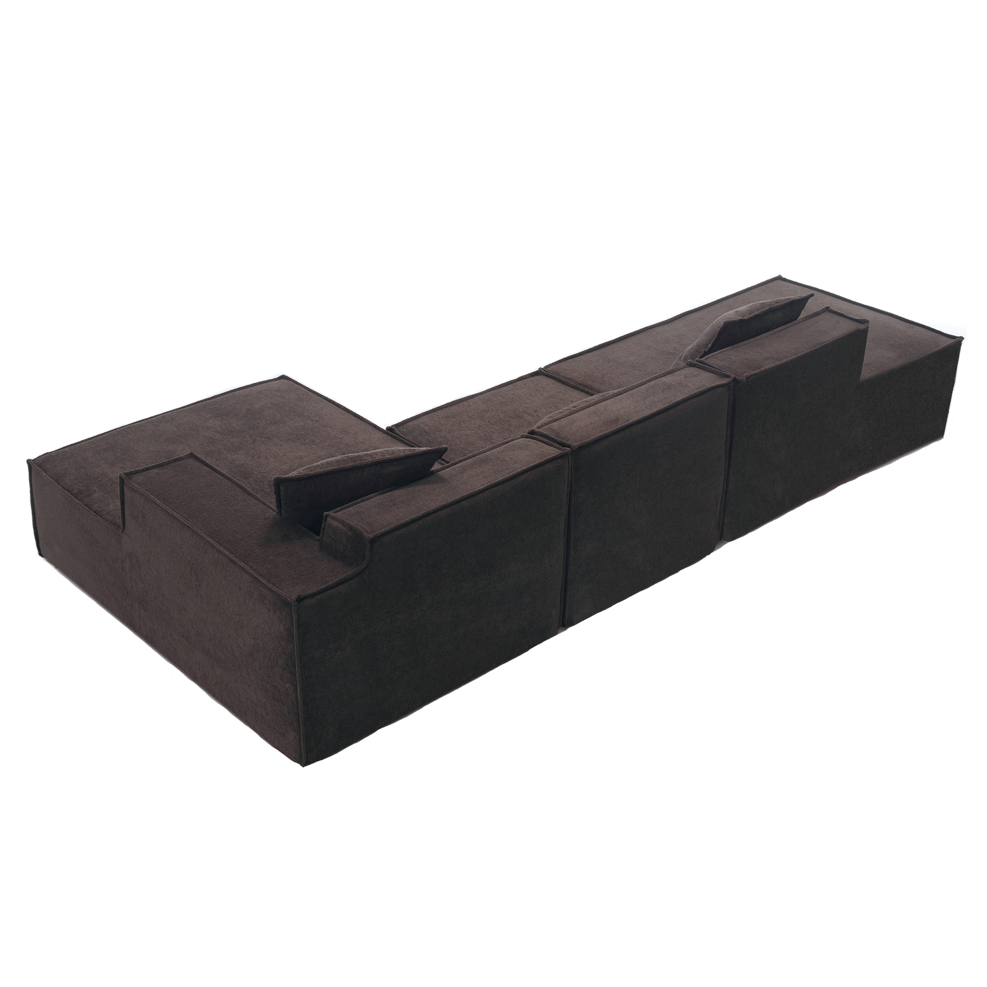 Customizable L-Shaped Modular Sofa Sectional for Modern Living Spaces - Groovy Boardz