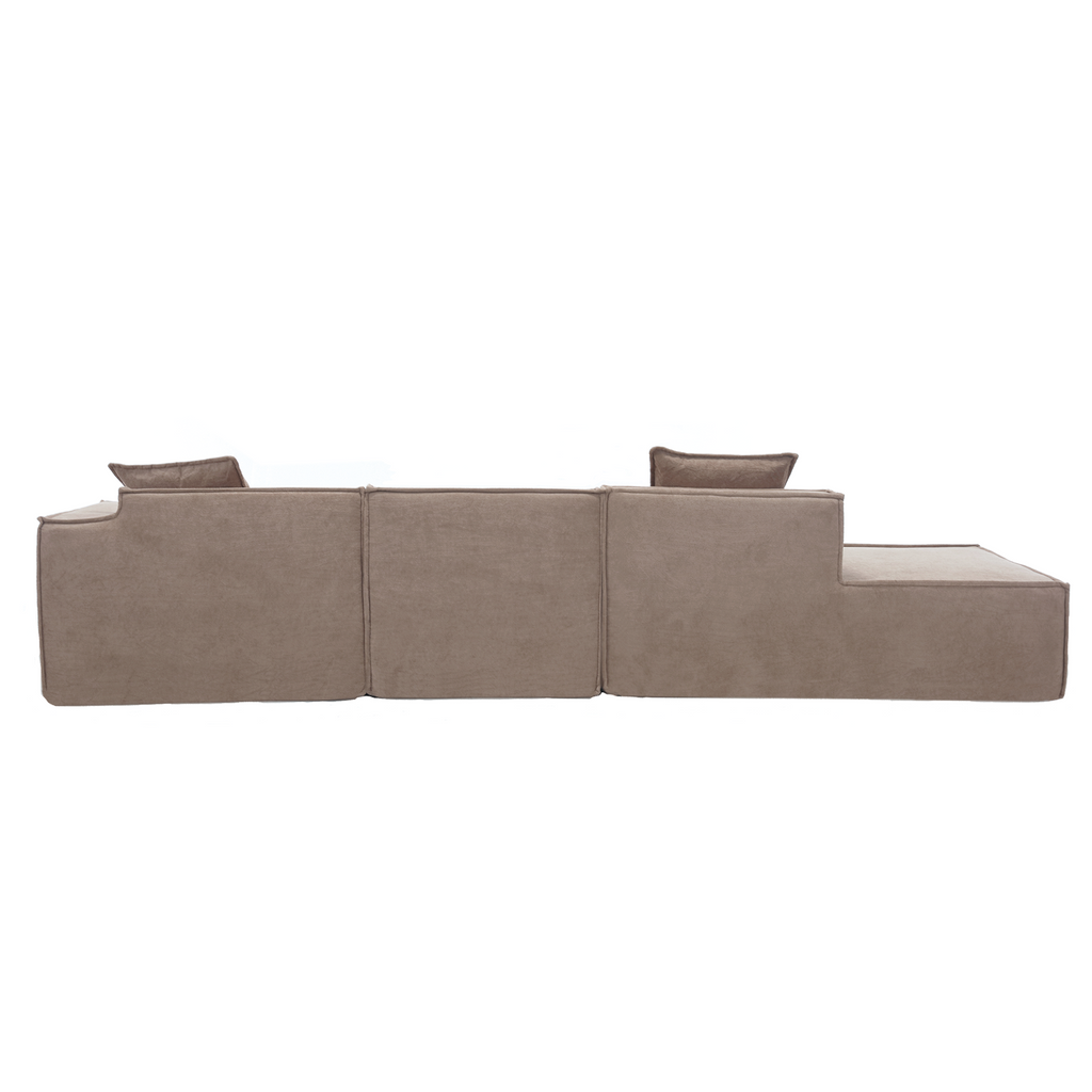 Customizable L-Shaped Modular Sofa Sectional for Modern Living Spaces - Groovy Boardz
