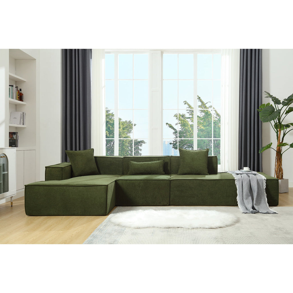 Customizable L-Shaped Modular Sofa Sectional for Modern Living Spaces - Groovy Boardz