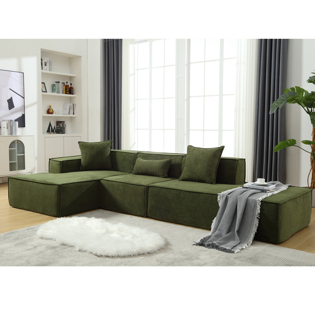 Customizable L-Shaped Modular Sofa Sectional for Modern Living Spaces - Groovy Boardz