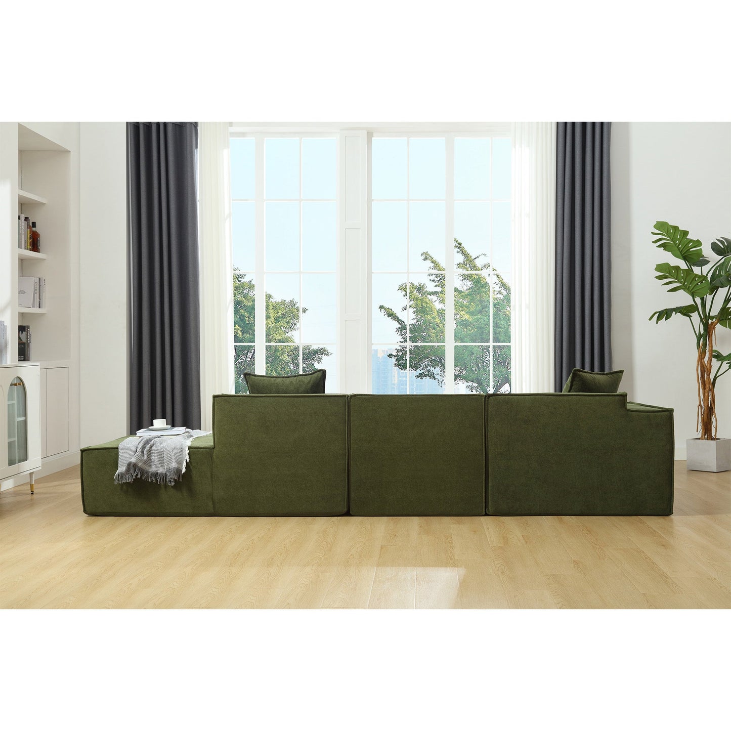 Customizable L-Shaped Modular Sofa Sectional for Modern Living Spaces - Groovy Boardz