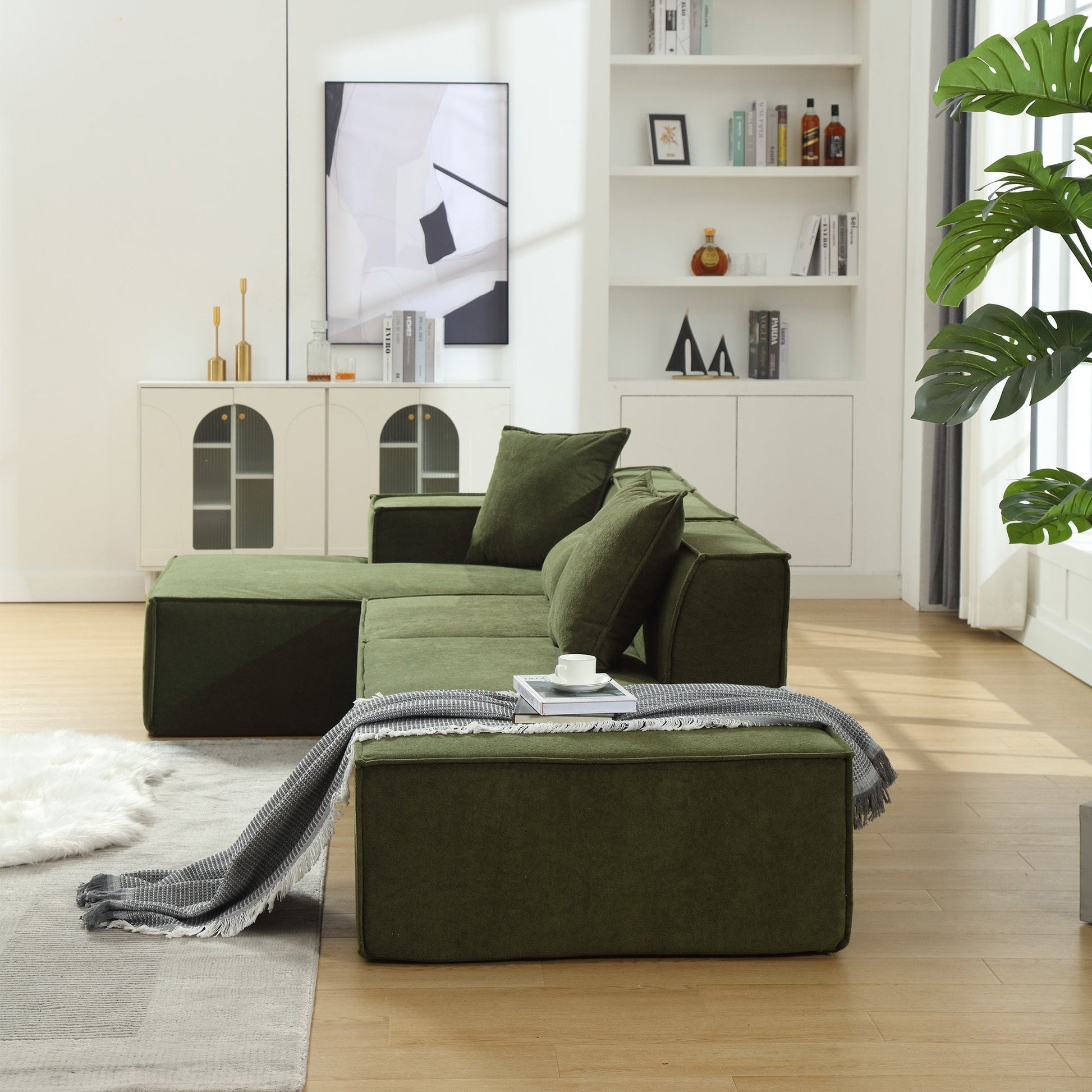 Customizable L-Shaped Modular Sofa Sectional for Modern Living Spaces - Groovy Boardz