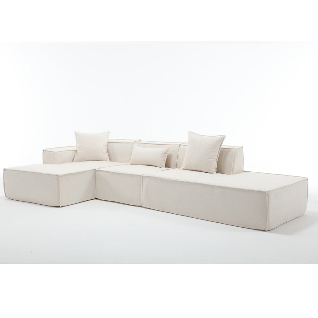 Customizable L-Shaped Modular Sofa Sectional for Modern Living Spaces - Groovy Boardz
