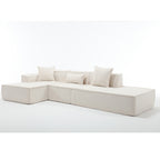 Customizable L-Shaped Modular Sofa Sectional for Modern Living Spaces - Groovy Boardz