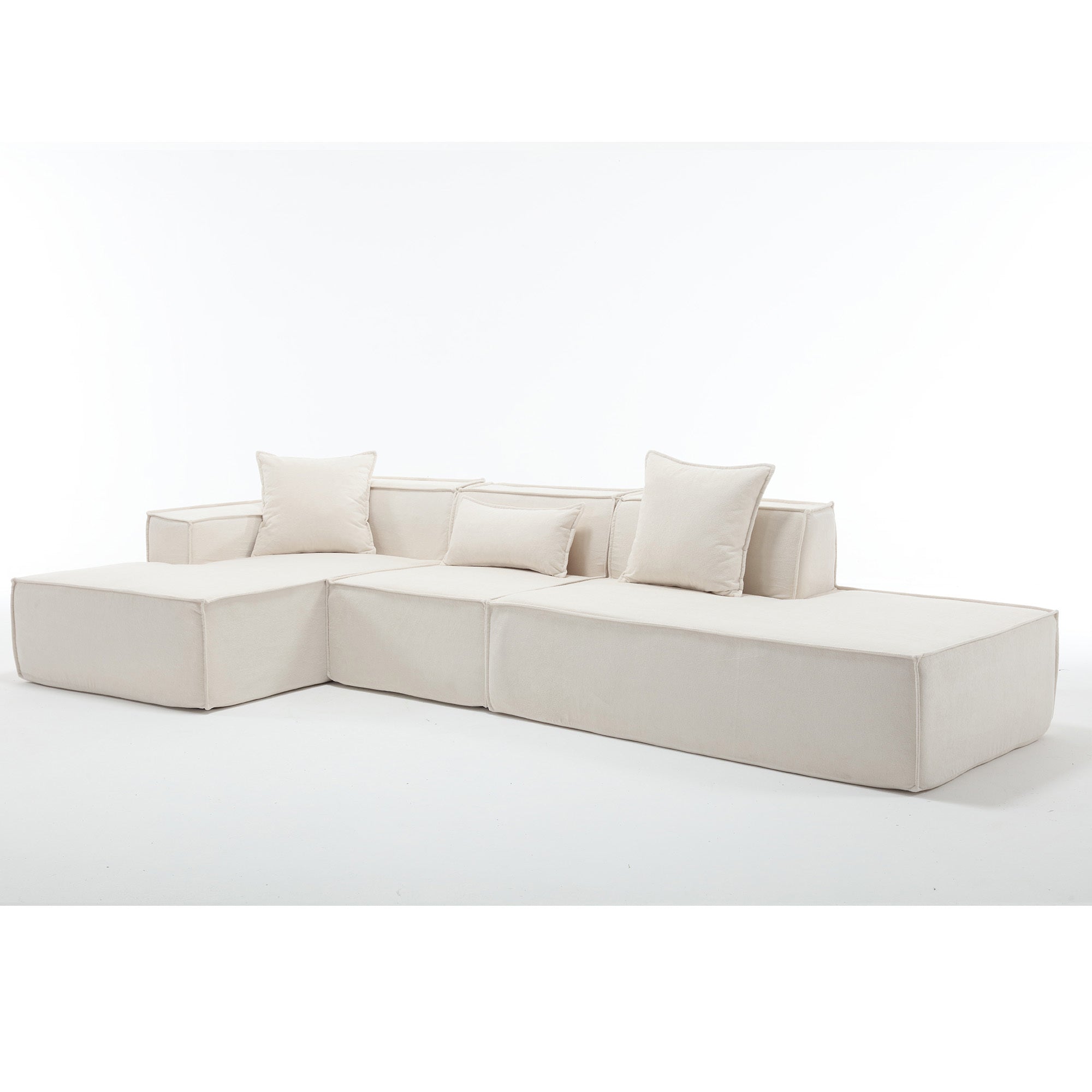 Customizable L-Shaped Modular Sofa Sectional for Modern Living Spaces - Groovy Boardz