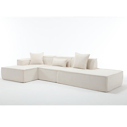 Customizable L-Shaped Modular Sofa Sectional for Modern Living Spaces - Groovy Boardz