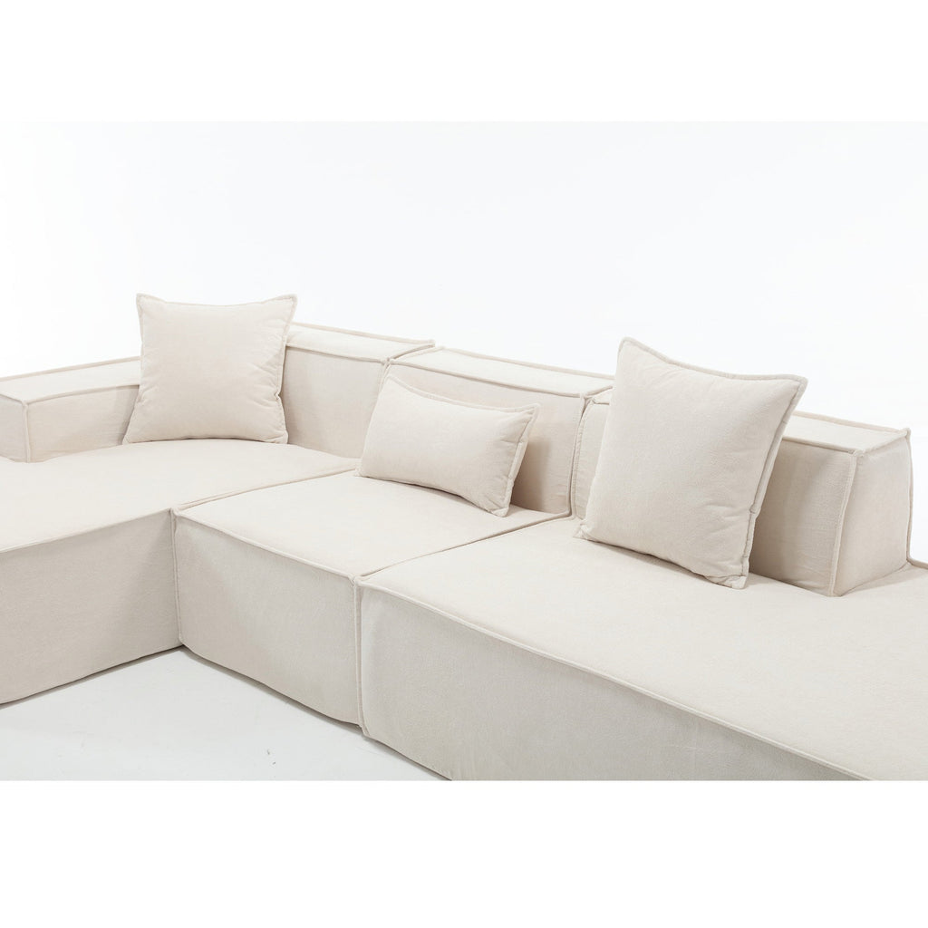 Customizable L-Shaped Modular Sofa Sectional for Modern Living Spaces - Groovy Boardz