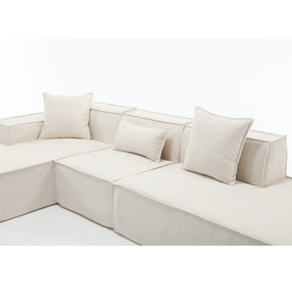 Customizable L-Shaped Modular Sofa Sectional for Modern Living Spaces - Groovy Boardz