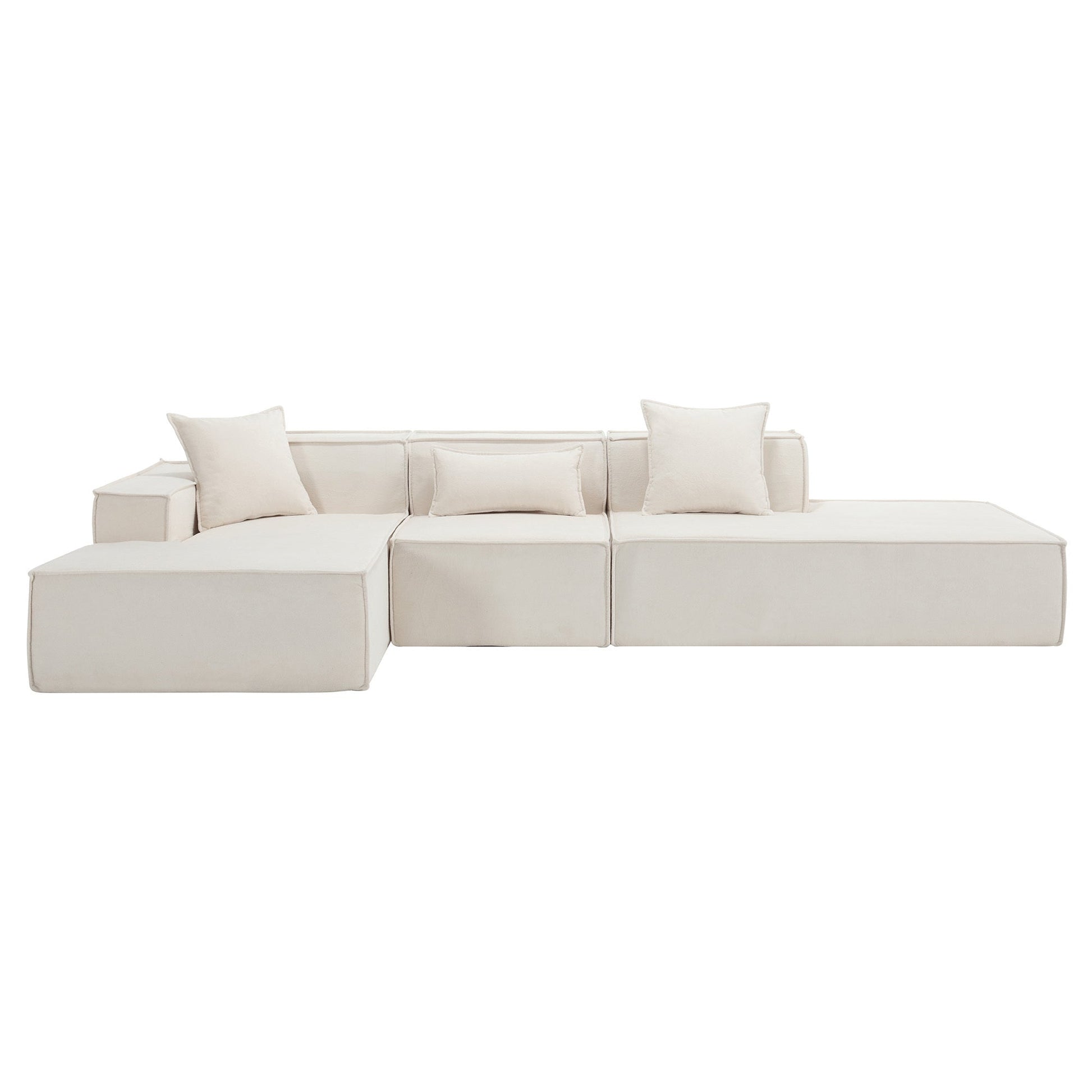 Customizable L-Shaped Modular Sofa Sectional for Modern Living Spaces - Groovy Boardz