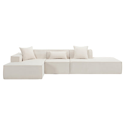 Customizable L-Shaped Modular Sofa Sectional for Modern Living Spaces - Groovy Boardz