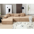 Customizable L-Shaped Modular Sofa Sectional for Modern Living Spaces - Groovy Boardz
