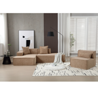 Customizable L-Shaped Modular Sofa Sectional for Modern Living Spaces - Groovy Boardz