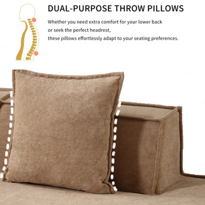 Customizable L-Shaped Modular Sofa Sectional for Modern Living Spaces - Groovy Boardz