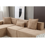 Customizable L-Shaped Modular Sofa Sectional for Modern Living Spaces - Groovy Boardz