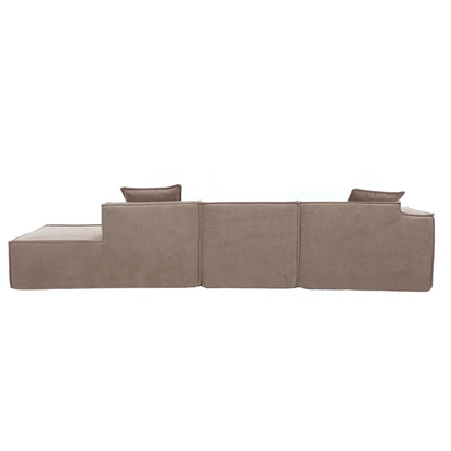 Customizable L-Shaped Modular Sofa Sectional for Modern Living Spaces - Groovy Boardz