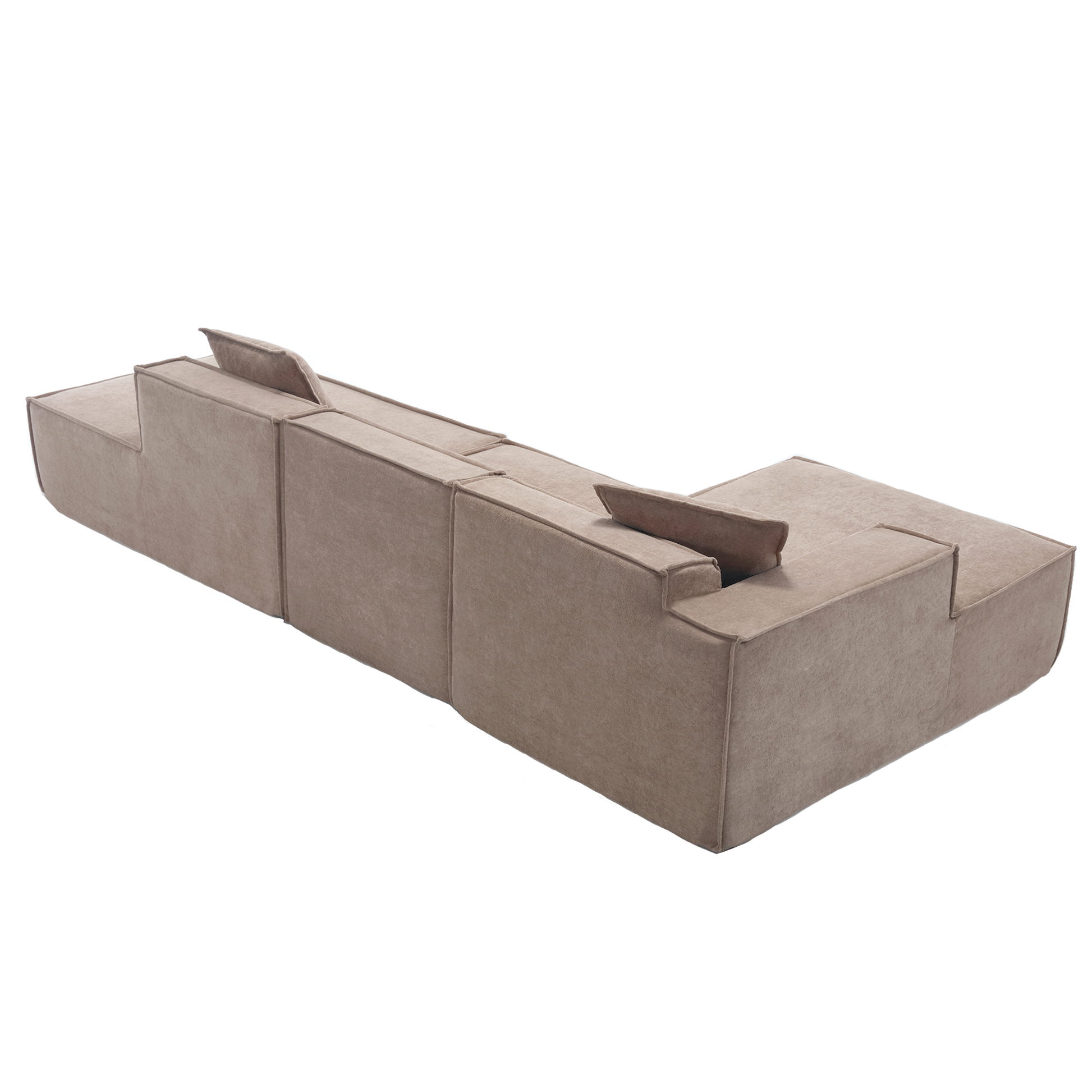 Customizable L-Shaped Modular Sofa Sectional for Modern Living Spaces - Groovy Boardz