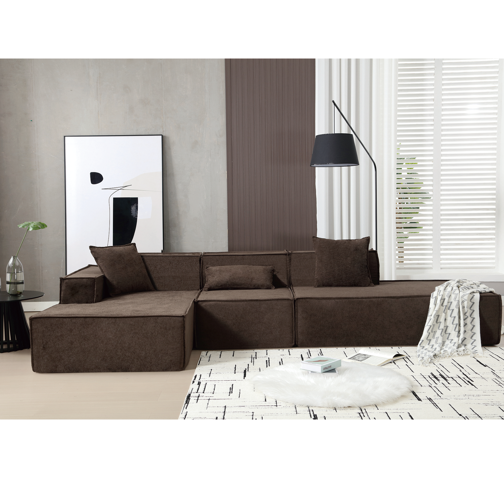 Customizable L-Shaped Modular Sofa Sectional for Modern Living Spaces - Groovy Boardz