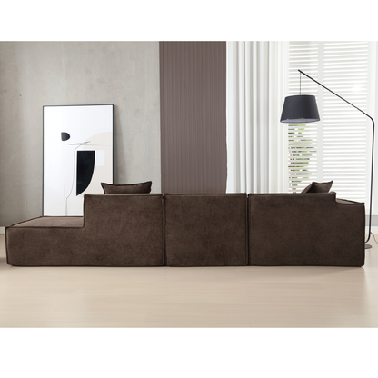 Customizable L-Shaped Modular Sofa Sectional for Modern Living Spaces - Groovy Boardz