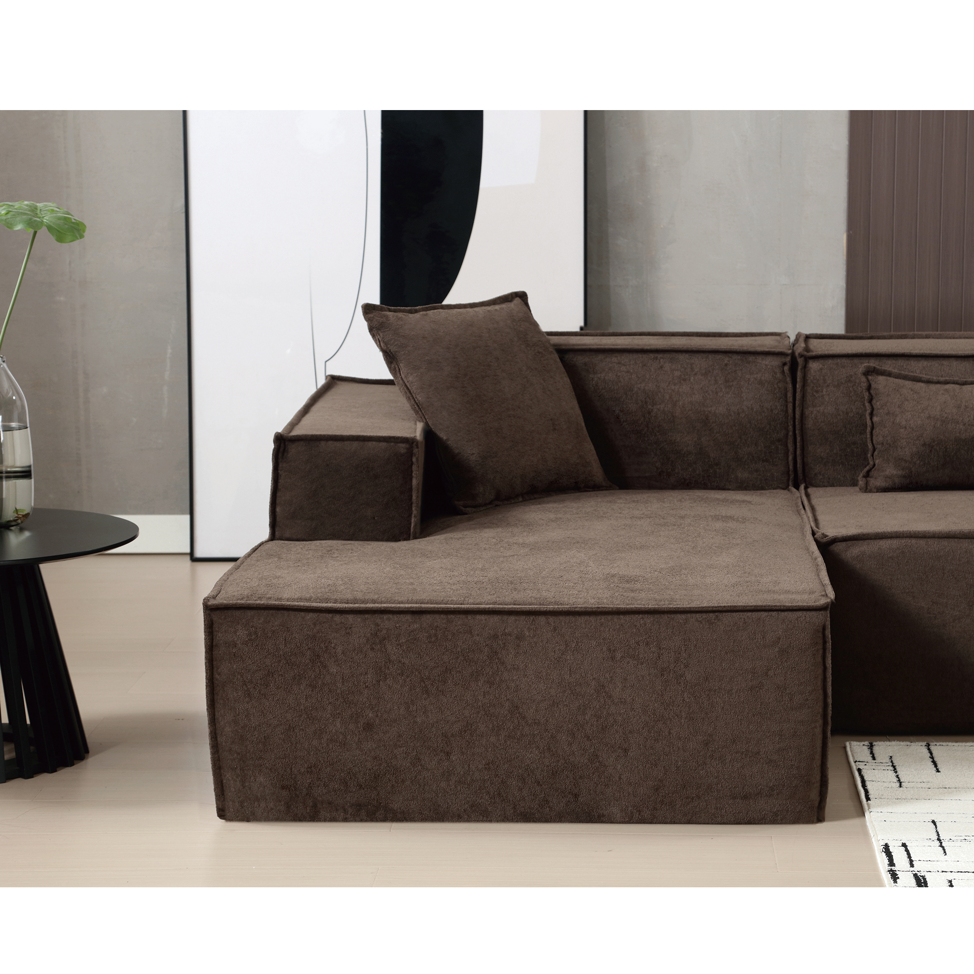 Customizable L-Shaped Modular Sofa Sectional for Modern Living Spaces - Groovy Boardz
