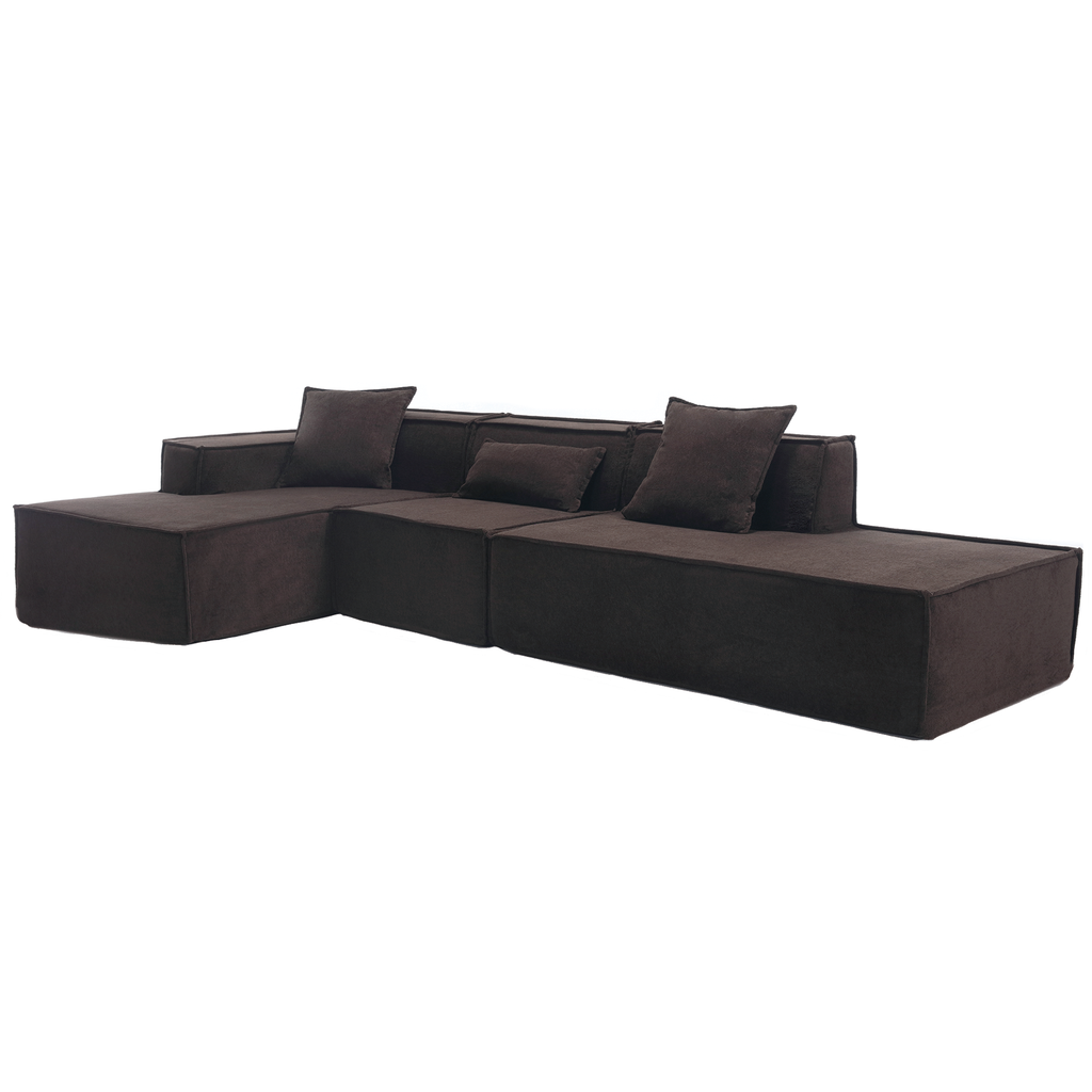 Customizable L-Shaped Modular Sofa Sectional for Modern Living Spaces - Groovy Boardz
