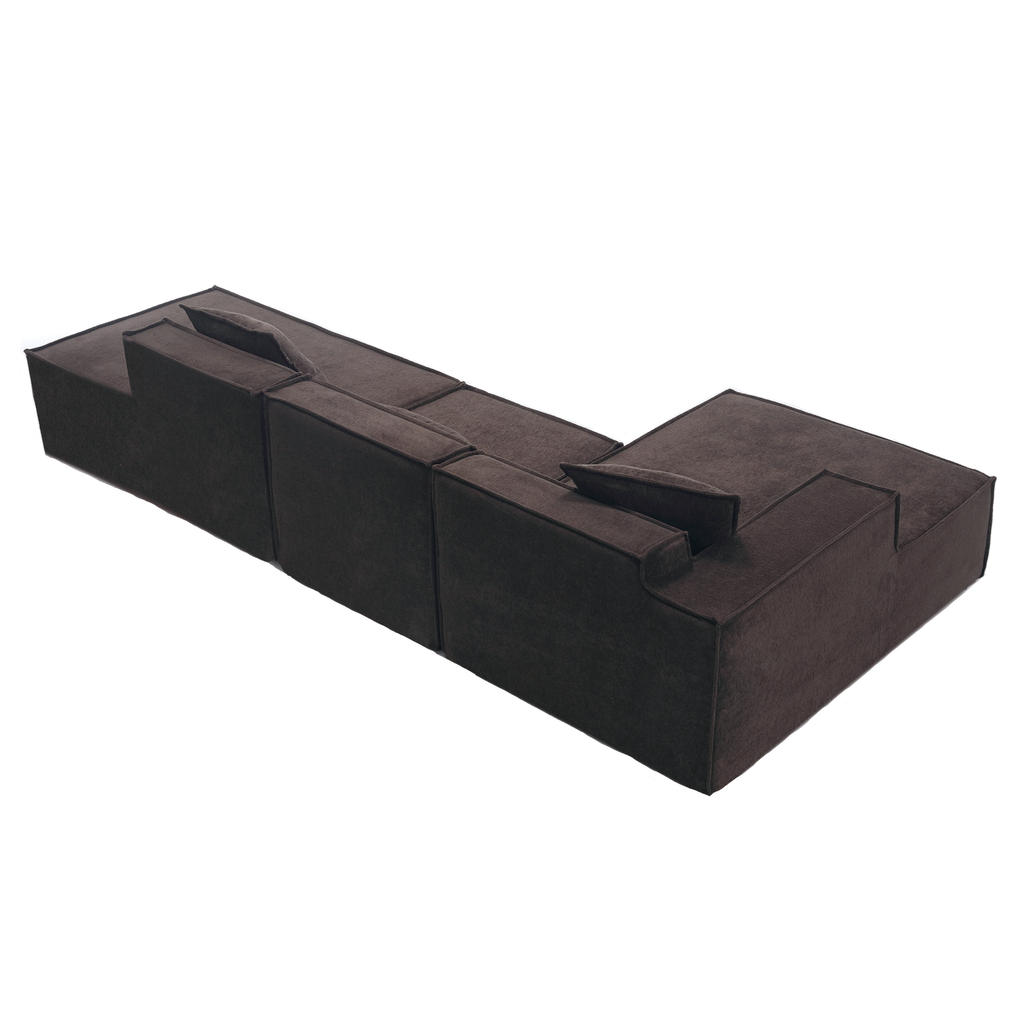 Customizable L-Shaped Modular Sofa Sectional for Modern Living Spaces - Groovy Boardz