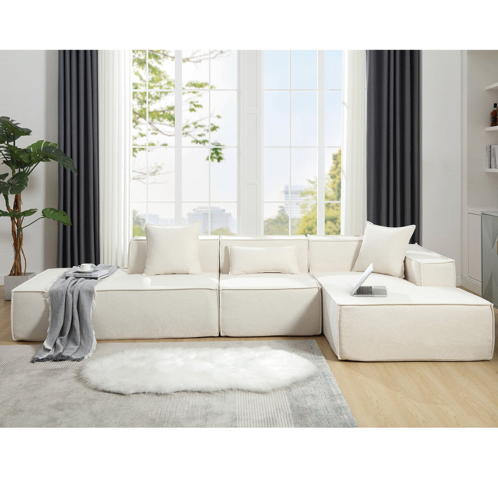 Customizable L-Shaped Modular Sofa Sectional for Modern Living Spaces - Groovy Boardz