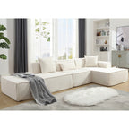 Customizable L-Shaped Modular Sofa Sectional for Modern Living Spaces - Groovy Boardz