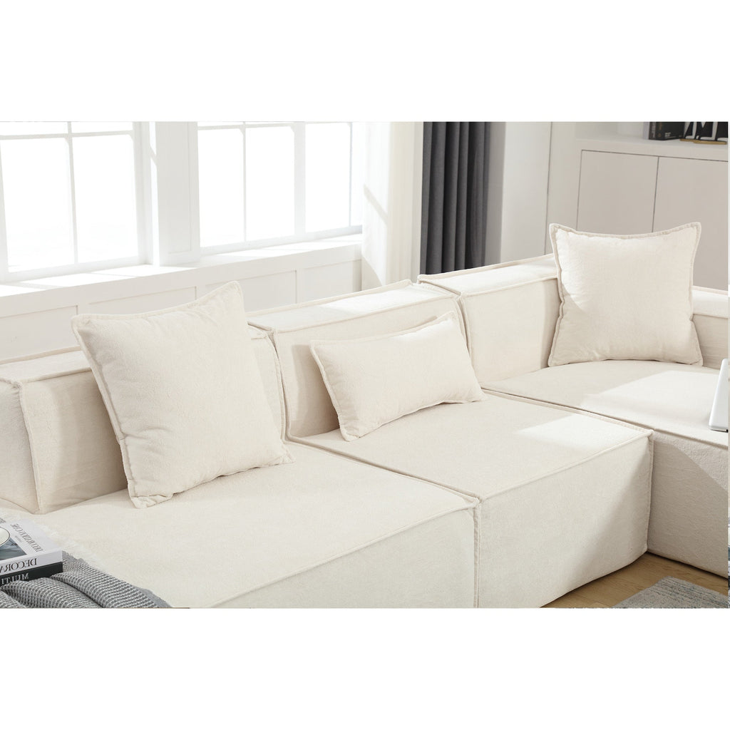 Customizable L-Shaped Modular Sofa Sectional for Modern Living Spaces - Groovy Boardz