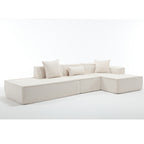 Customizable L-Shaped Modular Sofa Sectional for Modern Living Spaces - Groovy Boardz