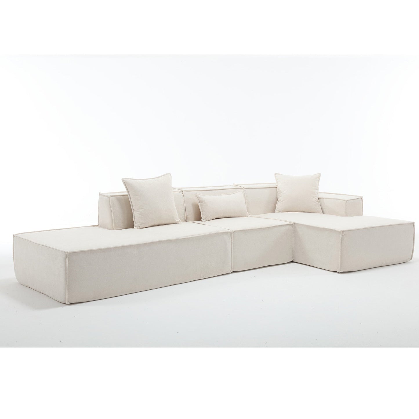 Customizable L-Shaped Modular Sofa Sectional for Modern Living Spaces - Groovy Boardz