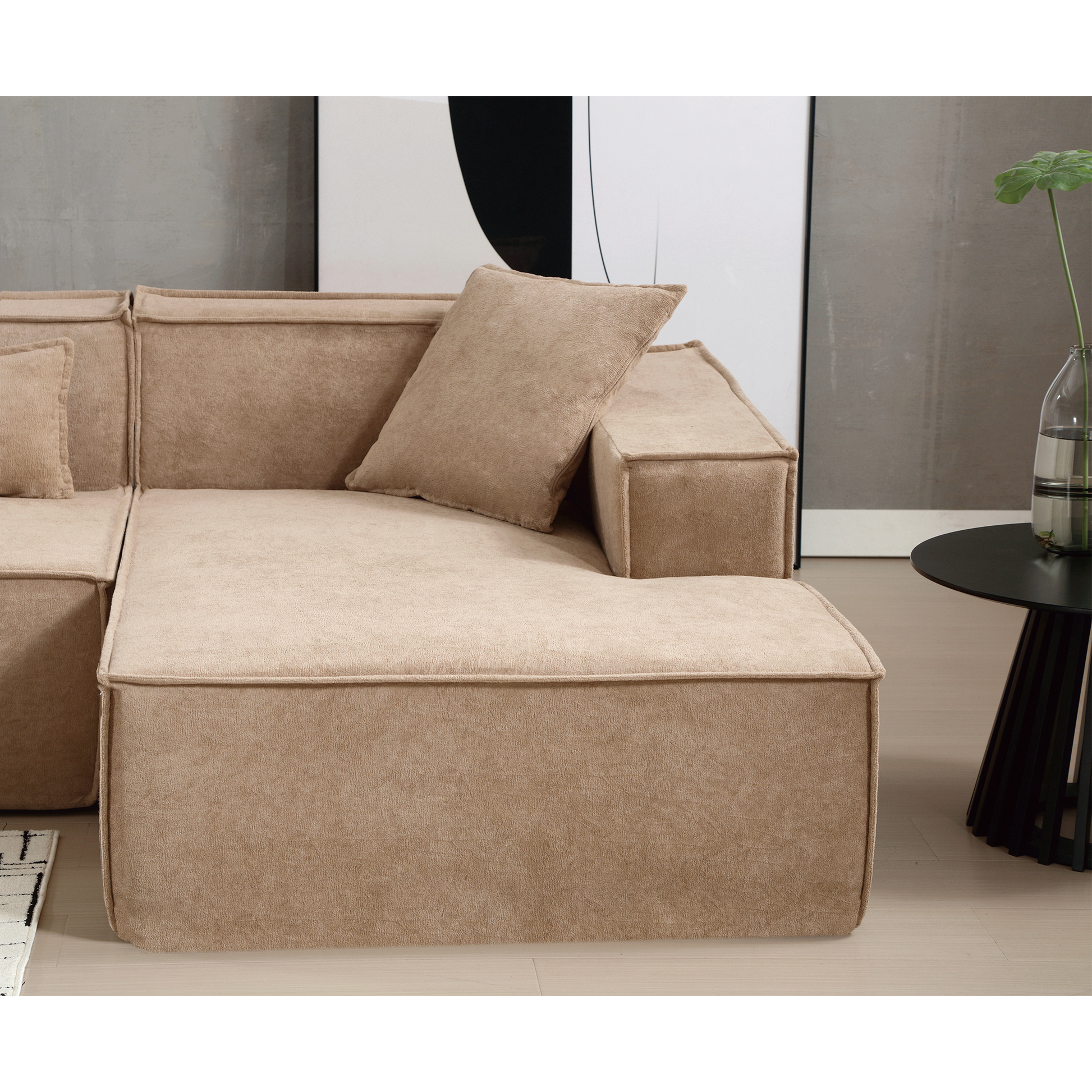 Customizable L-Shaped Modular Sofa Sectional for Modern Living Spaces - Groovy Boardz