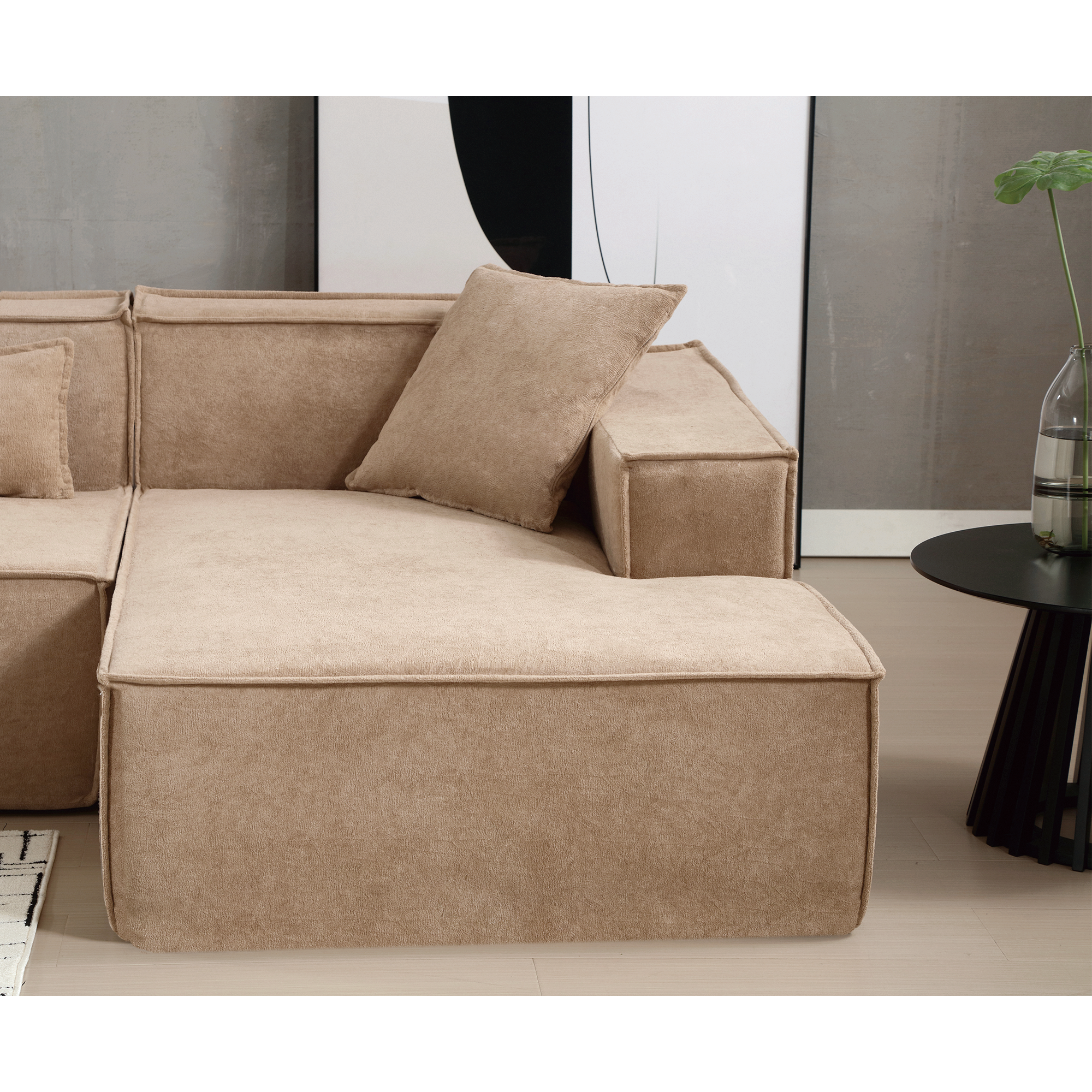Customizable L-Shaped Modular Sofa Sectional for Modern Living Spaces - Groovy Boardz