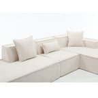 Customizable L-Shaped Modular Sofa Sectional for Modern Living Spaces - Groovy Boardz