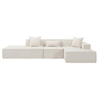 Customizable L-Shaped Modular Sofa Sectional for Modern Living Spaces - Groovy Boardz