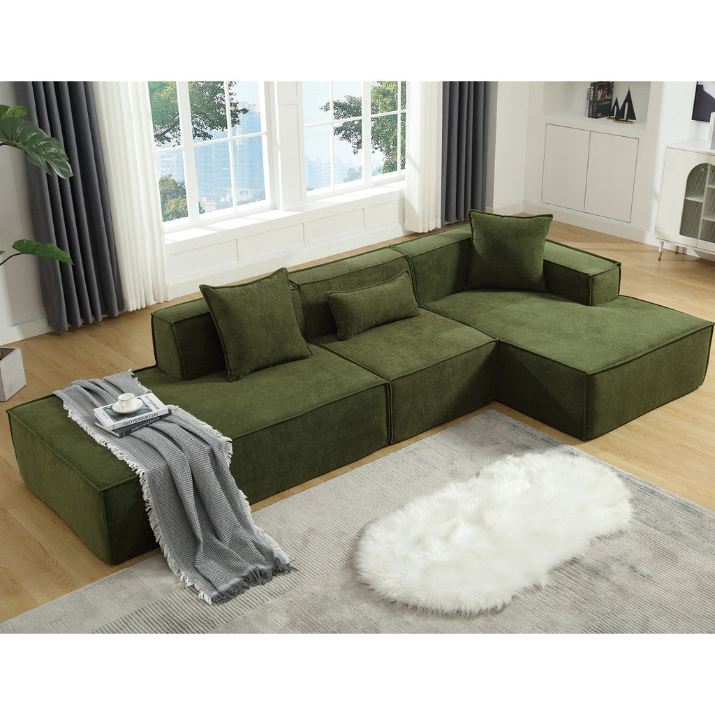 Customizable L-Shaped Modular Sofa Sectional for Modern Living Spaces - Groovy Boardz