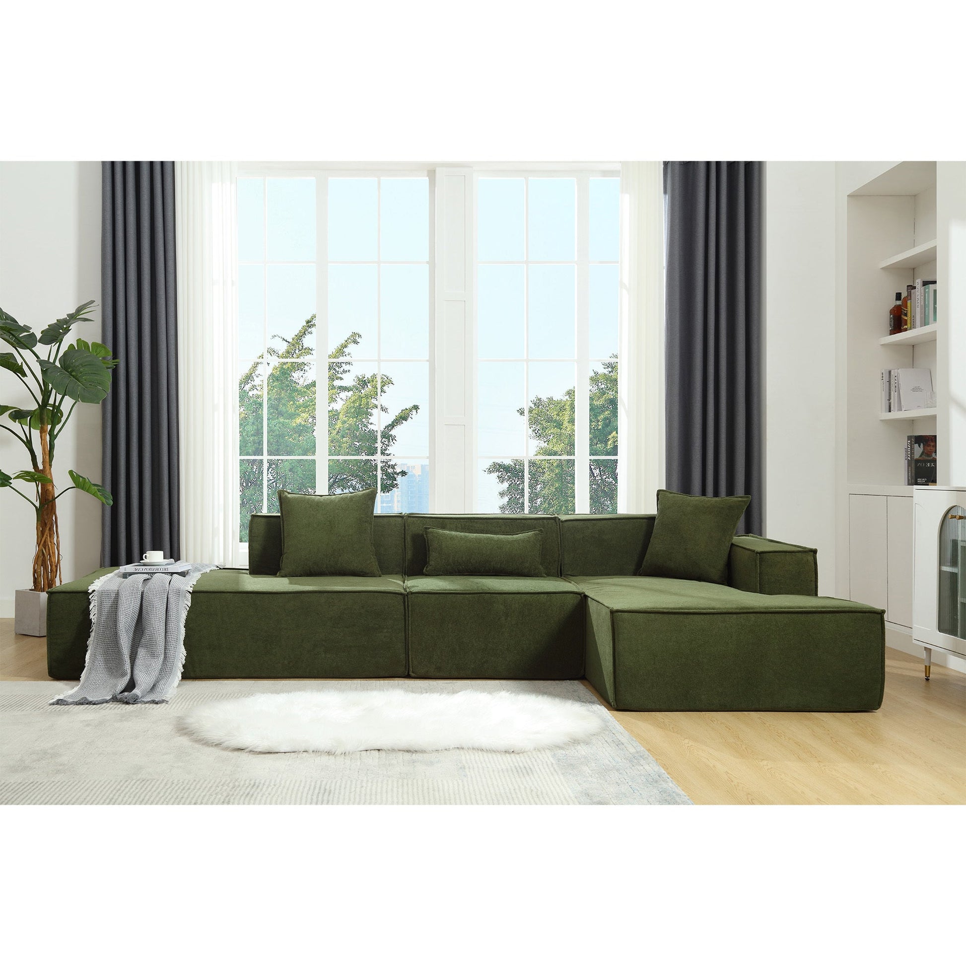 Customizable L-Shaped Modular Sofa Sectional for Modern Living Spaces - Groovy Boardz