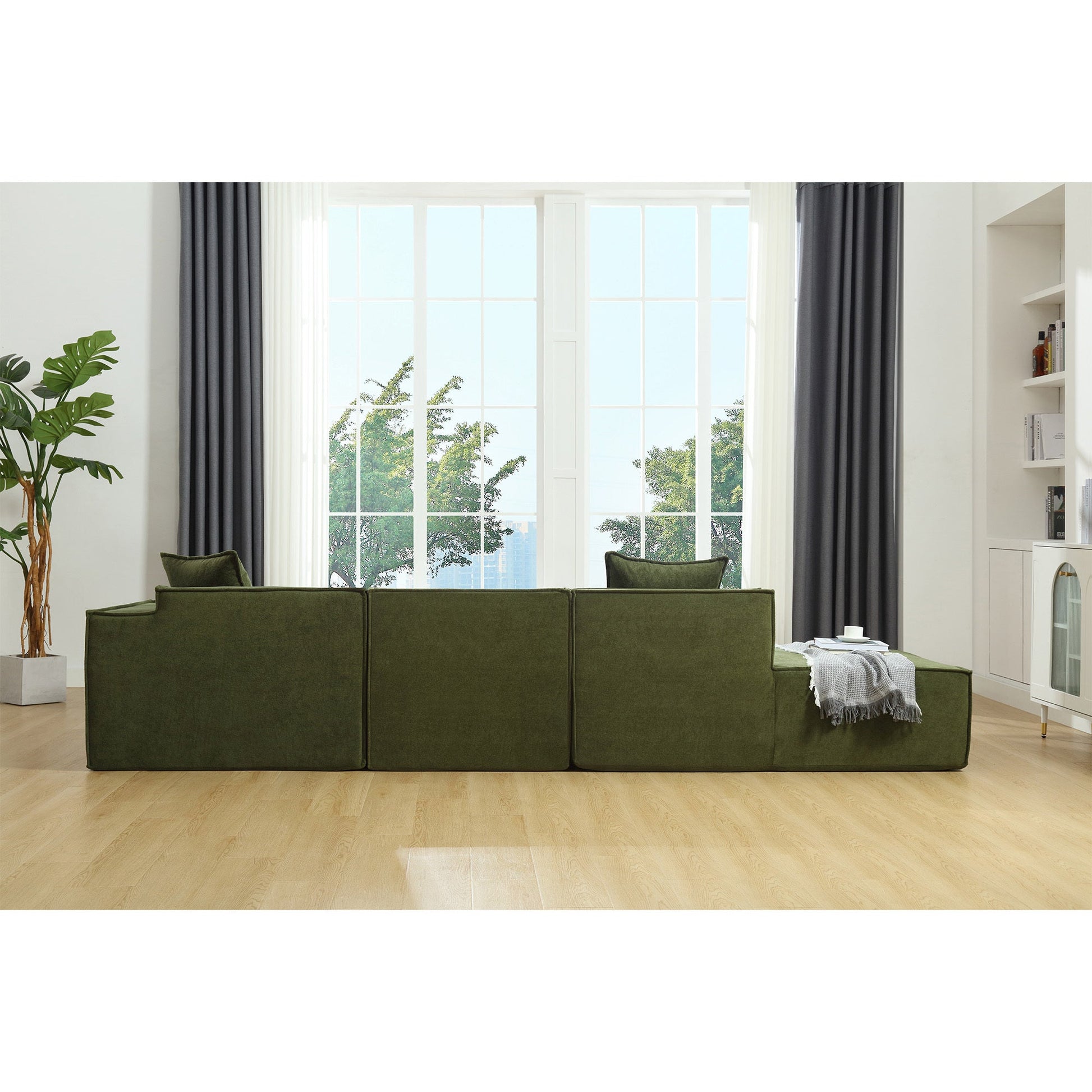 Customizable L-Shaped Modular Sofa Sectional for Modern Living Spaces - Groovy Boardz