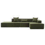 Customizable L-Shaped Modular Sofa Sectional for Modern Living Spaces - Groovy Boardz