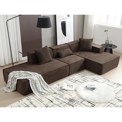 Customizable L-Shaped Modular Sofa Sectional for Modern Living Spaces - Groovy Boardz