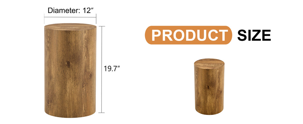 The cylindrical table with its patterned design can be easily integrated into a variety of interior styles, from coffee tables to small dining tables, workbenches.W1151P200296