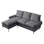 [VIDEO] provided]81"Modern Sectional Technical leather L-Shaped Sofa Couch with Reversible Chaise Lounge