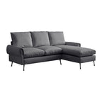 [VIDEO] provided]81"Modern Sectional Technical leather L-Shaped Sofa Couch with Reversible Chaise Lounge