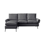 [VIDEO] provided]81"Modern Sectional Technical leather L-Shaped Sofa Couch with Reversible Chaise Lounge