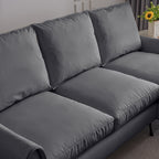 [VIDEO] provided]81"Modern Sectional Technical leather L-Shaped Sofa Couch with Reversible Chaise Lounge