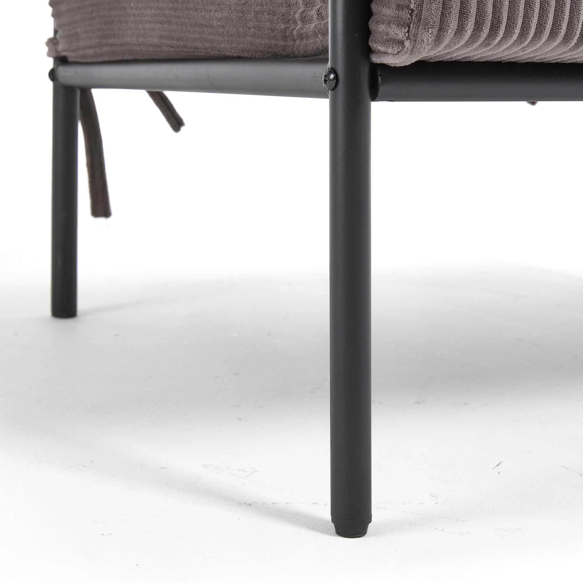 TS Modern decorative chair, living room side chair with gold metal legs, no wheels, suitable for dressing area, reception room, office,Teddy fleece upholstered metal foot sofa 1PC DARK GREY Accent Chair