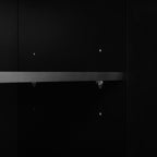 Elegant 2-in-1 Shoe Cabinets with Soft Cushion , Modern Narrow Storage Bench with Arched Doors & Rebound Devices, Versatile Shoe Rack Organizer with Adjustable Shelves for Hallway, Living Room, Black