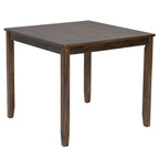 Elegant 5-piece Wooden Dining Table Set with 4 Chairs, Dining Table Set for 4 People, Modern 4 Person Dining Table Set for Living Room, Kitchen and Dining Room, Walnut Dining Table Set