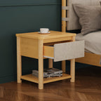 Modern Farmhouse Nightstands Set of 2 with Drawer.