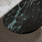 Faux Marble Coffee Tables Accent Tea Tables with Gold Metal Foot for Living Room Home Office