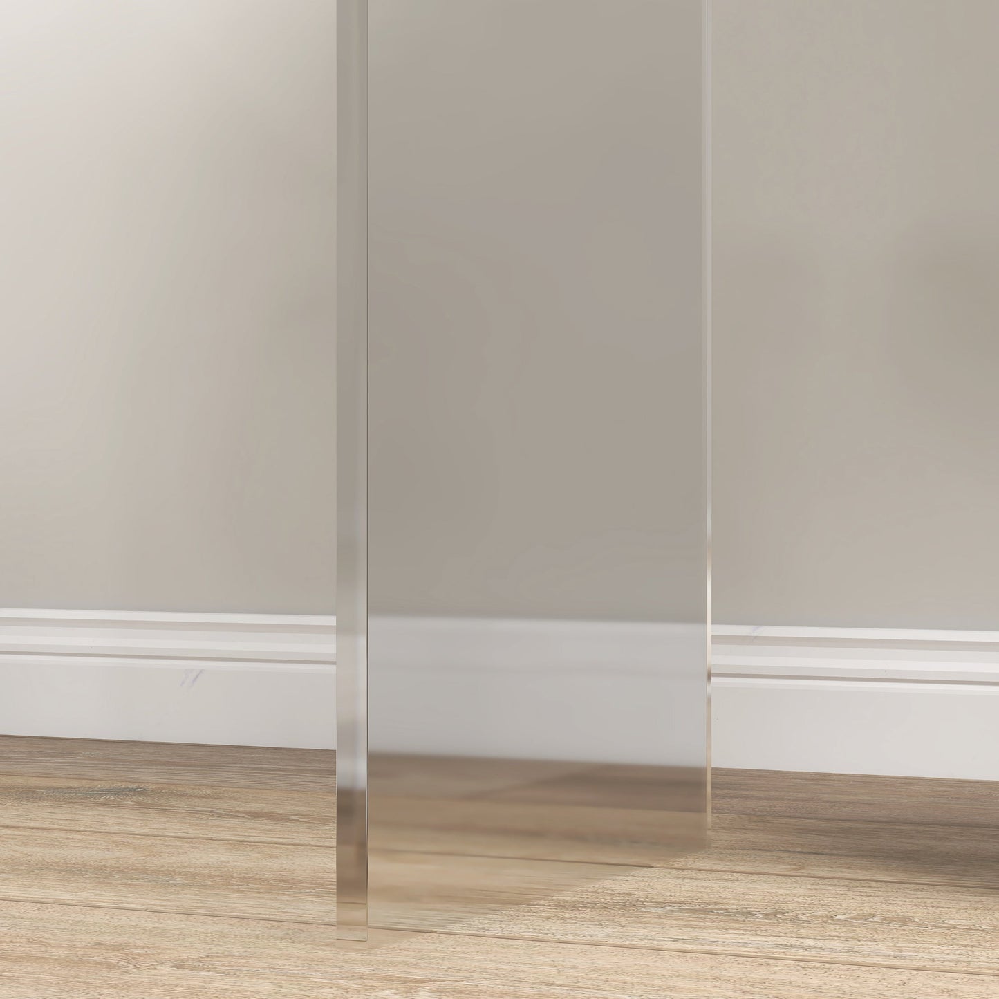 21" Long Rectangle All Acrylic 15mm Thick Waterfall Coffee Table, Clear - Groovy Boardz